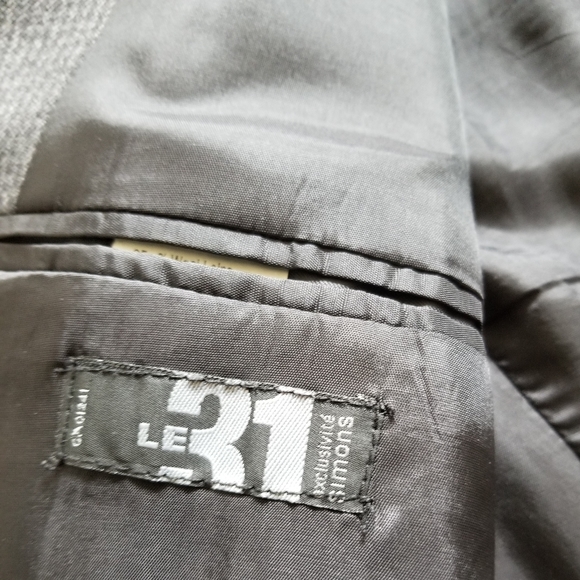 LAUREN/SIMON'S Tweed Men's Overcoat (Size L) - Picture 5 of 9